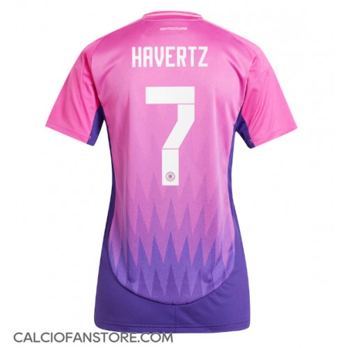 Maglia Calcio Germania Kai Havertz #7 Seconda Divisa Donna Europei 2024 Manica Corta